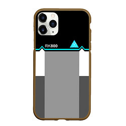 Чехол iPhone 11 Pro матовый RK800 Black: Become Human, цвет: 3D-коричневый