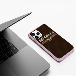 Чехол iPhone 11 Pro матовый Brooklyn Style, цвет: 3D-розовый — фото 2