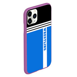 Чехол iPhone 11 Pro матовый Wrestling: Sport Line, цвет: 3D-фиолетовый — фото 2