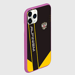 Чехол iPhone 11 Pro матовый Alpinism: Yellow Russia, цвет: 3D-фиолетовый — фото 2