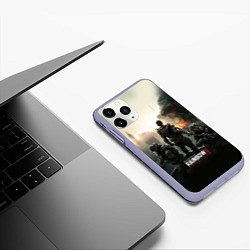 Чехол iPhone 11 Pro матовый Rainbow Six: Patriots, цвет: 3D-светло-сиреневый — фото 2