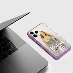 Чехол iPhone 11 Pro матовый Britney Spears, цвет: 3D-фиолетовый — фото 2