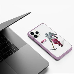 Чехол iPhone 11 Pro матовый Fortnite: Love Ranger, цвет: 3D-сиреневый — фото 2