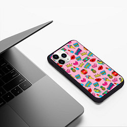 Чехол iPhone 11 Pro матовый Wow Glamour, цвет: 3D-черный — фото 2