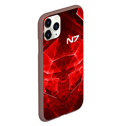 Чехол iPhone 11 Pro матовый Mass Effect: Red Armor N7, цвет: 3D-коричневый — фото 2