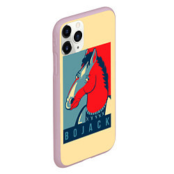 Чехол iPhone 11 Pro матовый BoJack Obey, цвет: 3D-розовый — фото 2