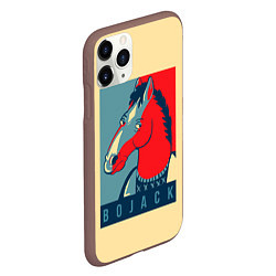 Чехол iPhone 11 Pro матовый BoJack Obey, цвет: 3D-коричневый — фото 2