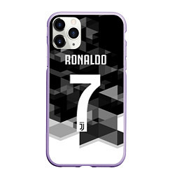 Чехол iPhone 11 Pro матовый CRonaldo 7, цвет: 3D-светло-сиреневый