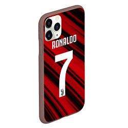Чехол iPhone 11 Pro матовый Ronaldo 7: Red Sport, цвет: 3D-коричневый — фото 2