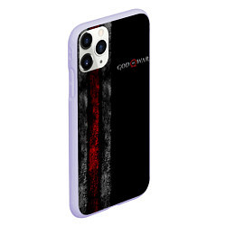 Чехол iPhone 11 Pro матовый God of War: Black Style, цвет: 3D-светло-сиреневый — фото 2