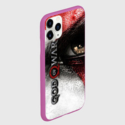 Чехол iPhone 11 Pro матовый God of War: Kratos, цвет: 3D-фиолетовый — фото 2