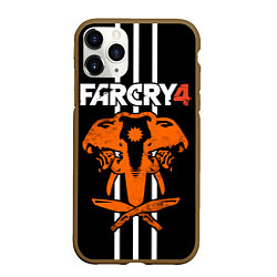 Чехол iPhone 11 Pro матовый Far Cry 4: Orange Elephant, цвет: 3D-коричневый