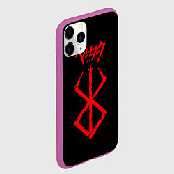 Чехол iPhone 11 Pro матовый Berserk: Stigma, цвет: 3D-фиолетовый — фото 2