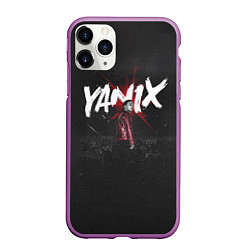 Чехол iPhone 11 Pro матовый YANIX: Black Side, цвет: 3D-фиолетовый