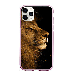 Чехол iPhone 11 Pro матовый Песчаный лев, цвет: 3D-розовый