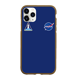 Чехол iPhone 11 Pro матовый NASA: Special Form, цвет: 3D-коричневый