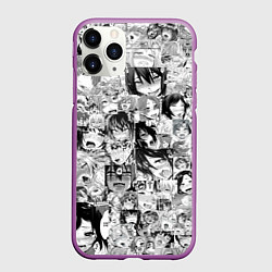 Чехол iPhone 11 Pro матовый AHEGAO, цвет: 3D-фиолетовый