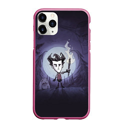 Чехол iPhone 11 Pro матовый Wilson under the moon, цвет: 3D-малиновый