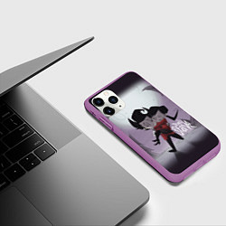 Чехол iPhone 11 Pro матовый Don't Starve: Love, цвет: 3D-фиолетовый — фото 2