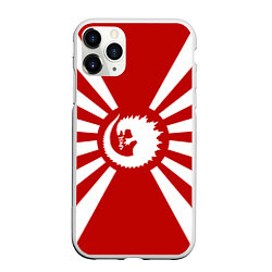 Чехол iPhone 11 Pro матовый Godzilla: Japan Style, цвет: 3D-белый