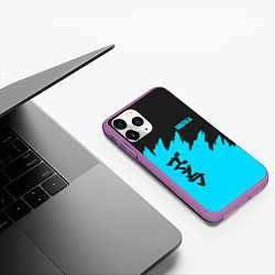 Чехол iPhone 11 Pro матовый GODZILLA, цвет: 3D-фиолетовый — фото 2