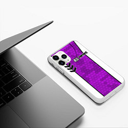 Чехол iPhone 11 Pro матовый Fortnite: Мастер меча, цвет: 3D-белый — фото 2