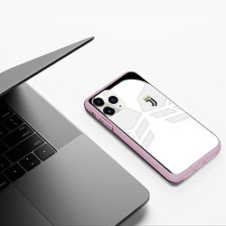 Чехол iPhone 11 Pro матовый JUVENTUS SPORT, цвет: 3D-розовый — фото 2