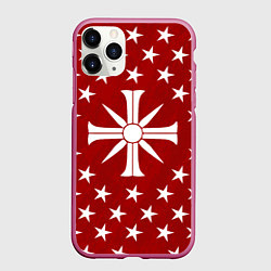 Чехол iPhone 11 Pro матовый Far Cry 5: Red Cult, цвет: 3D-малиновый