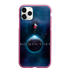 Чехол iPhone 11 Pro матовый No Man’s Sky: Dark Space, цвет: 3D-малиновый