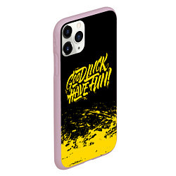 Чехол iPhone 11 Pro матовый GLHF: Black Style, цвет: 3D-розовый — фото 2