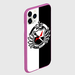 Чехол iPhone 11 Pro матовый MONOKUMA SCHOOL, цвет: 3D-фиолетовый — фото 2