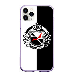 Чехол iPhone 11 Pro матовый MONOKUMA SCHOOL, цвет: 3D-светло-сиреневый