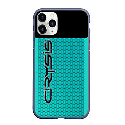 Чехол iPhone 11 Pro матовый Crysis Kinetic, цвет: 3D-серый