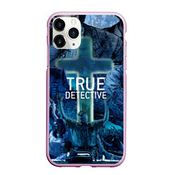 Чехол iPhone 11 Pro матовый True Detective: Religion, цвет: 3D-розовый