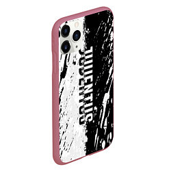 Чехол iPhone 11 Pro матовый JUVENTUS BIANCONERI, цвет: 3D-малиновый — фото 2