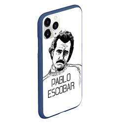 Чехол iPhone 11 Pro матовый Pablo Escobar, цвет: 3D-тёмно-синий — фото 2