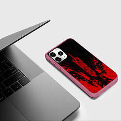 Чехол iPhone 11 Pro матовый Berserk Sword, цвет: 3D-малиновый — фото 2