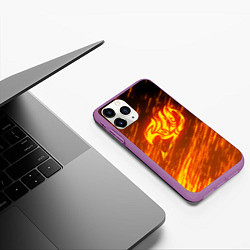 Чехол iPhone 11 Pro матовый NATSU DRAGNEEL, цвет: 3D-фиолетовый — фото 2