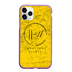 Чехол iPhone 11 Pro матовый 21 Pilots: Yellow Grunge, цвет: 3D-фиолетовый