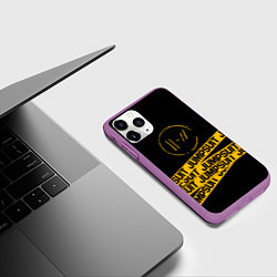 Чехол iPhone 11 Pro матовый Twenty One Pilots: Jumpsuit, цвет: 3D-фиолетовый — фото 2