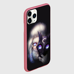 Чехол iPhone 11 Pro матовый Некромантия, цвет: 3D-малиновый — фото 2