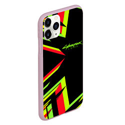 Чехол iPhone 11 Pro матовый Cyberpunk 2077: Black Style, цвет: 3D-розовый — фото 2