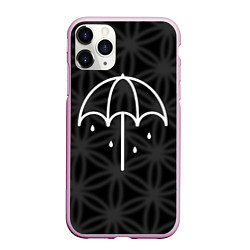 Чехол iPhone 11 Pro матовый BMTH Umbrella, цвет: 3D-розовый