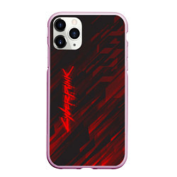Чехол iPhone 11 Pro матовый Cyberpunk 2077: Red Breaks, цвет: 3D-розовый