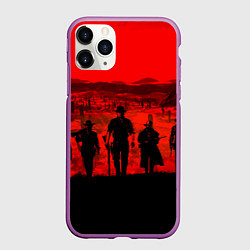 Чехол iPhone 11 Pro матовый RDR 2: Sunset, цвет: 3D-фиолетовый