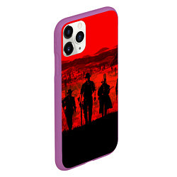Чехол iPhone 11 Pro матовый RDR 2: Sunset, цвет: 3D-фиолетовый — фото 2