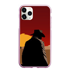 Чехол iPhone 11 Pro матовый RDR 2: Dark Man, цвет: 3D-розовый
