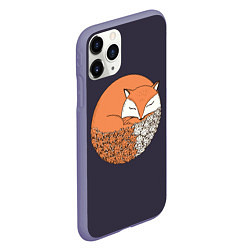 Чехол iPhone 11 Pro матовый Осенняя лисичка, цвет: 3D-серый — фото 2