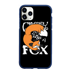 Чехол iPhone 11 Pro матовый Crazy Like a Fox, цвет: 3D-тёмно-синий