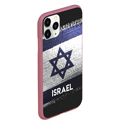 Чехол iPhone 11 Pro матовый Israel Style, цвет: 3D-малиновый — фото 2